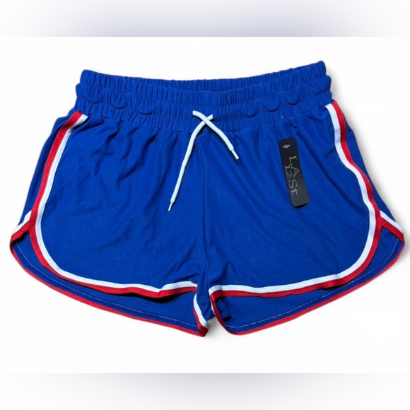LA 12St Pants - **SOLD** LA12ST Retro Dolphin Hem Athletic Shorts - Royal Blue - S/M